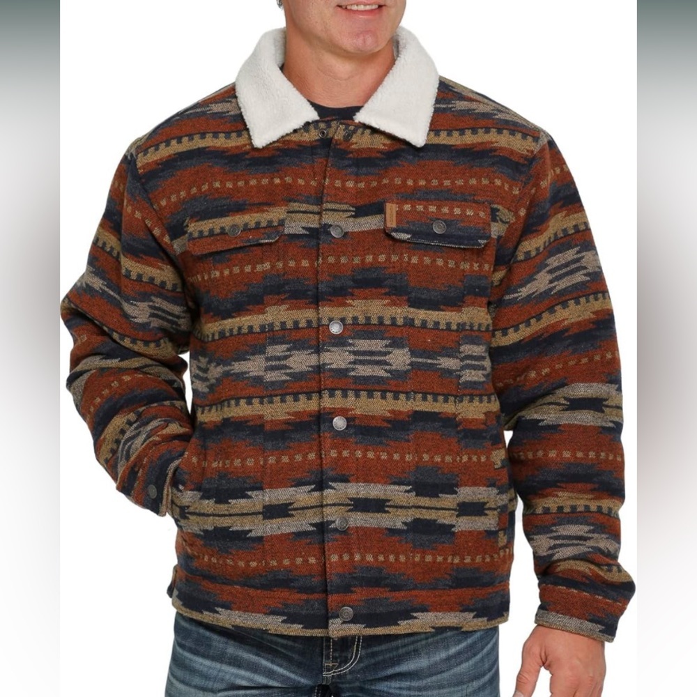 Men Cinch Aztec jacket